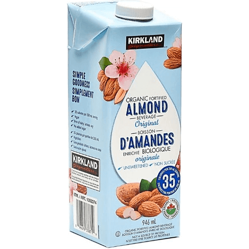 Kirkland Signature, Fortified Almond Beverage, 946ml, Organic, 1 Unit Washington Community Market