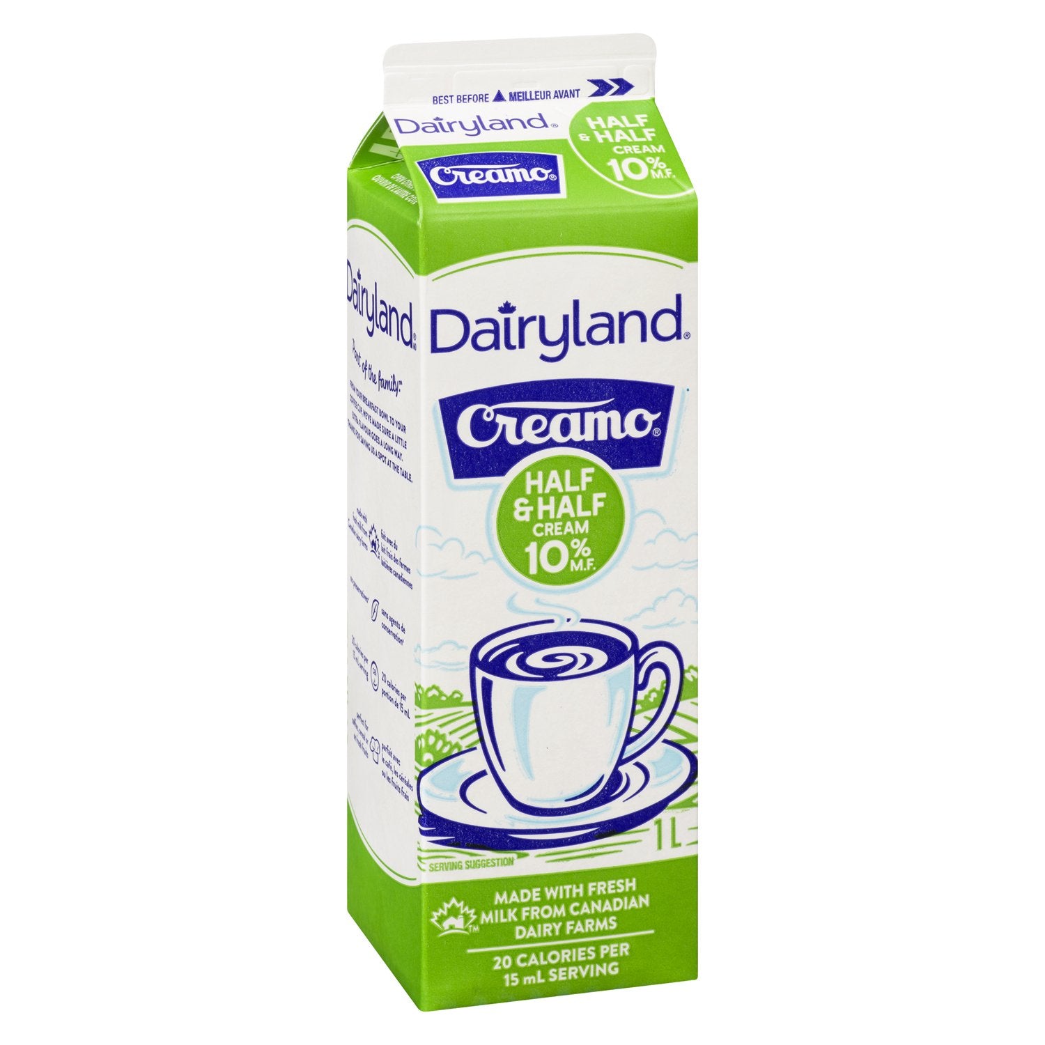 Dairyland Creamo, Half & Half, Various Sizes, 1 Unit Washington