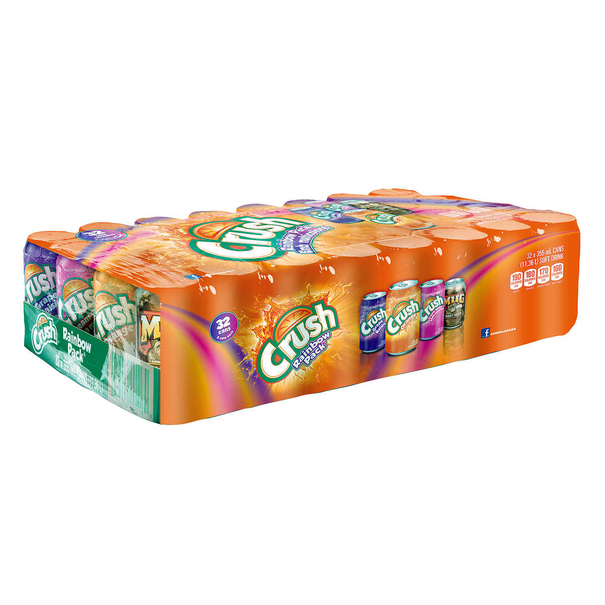 Crush Variety Pack, Soft Drink, 32*355mL, 1 Case Washington Community Market