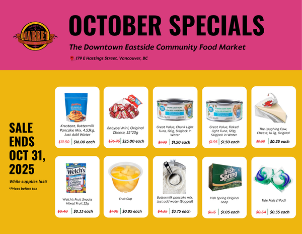 October Specials at Washington Community Market