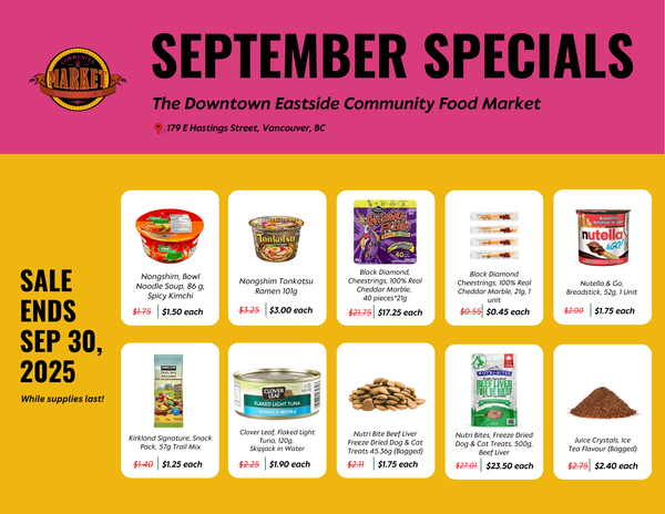 Your September Specials from Washington Community Market