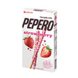 Pepero, Biscuit Sticks, 32g, Strawberry Flavoured Creme With Strawberry Cookie Chips, 1 Unit