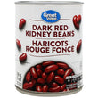 Great Value, Dark Red Kidney Beans, 540ml, 1 Unit