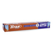 Titan, Aluminum Foil, 12 in x 25 ft, Heavy Duty, 1 Unit
