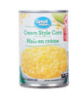 Great Value, Corn, 398ml, Cream Style, 1 Unit