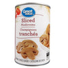 Great Value, Mushrooms, 284ml, Sliced, 1 Unit