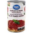 Great Value, Pasta Sauce, 680ml, Garlic & Herb, 1 Unit