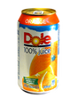 Dole 100% Juice, 340mL Can, Various Flavours, 1 unit