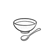 Cereal Bowl & Spoon, 1 Unit