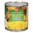 Western Family Pineapple Tidbits in Pineapple Juice 398 ml